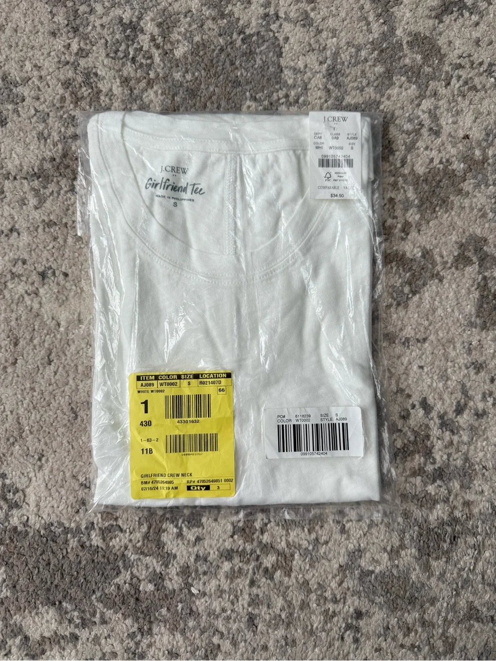 J Crew Girlfriend Tee